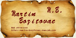 Martin Bozitovac vizit kartica